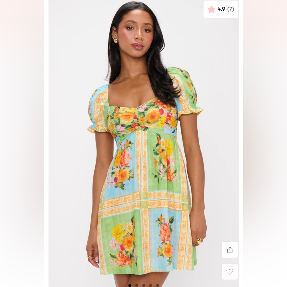 Show Me Your MuMu Annabelle Mini Dress Country Bouquet NWT, Large